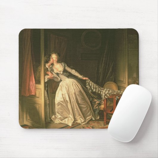 Der gestohlene Kuss, c.1788 Mousepad (Mit Mouse)