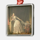 Der gestohlene Kuss, c.1788 Silbernes Ornament (Links)