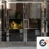 Der gestohlene Kuss Fragonard Fensteraufkleber (Büro Tür)