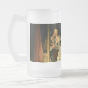 Der gestohlene Kuss Fragonard Mattglas Bierglas