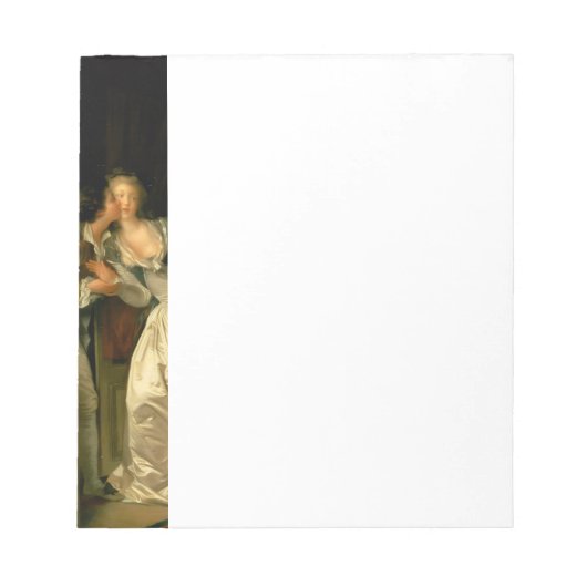 Der gestohlene Kuss Fragonard Notizblock (Vorderseite)