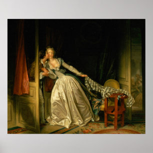 Der gestohlene Kuss Fragonard Poster