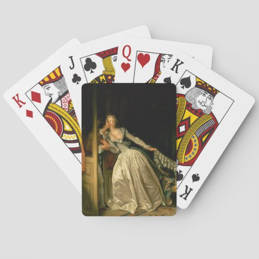 Der gestohlene Kuss Fragonard Spielkarten (Rückseite)