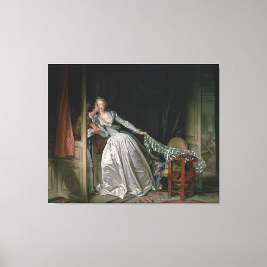 Der gestohlene Kuss Leinwanddruck (Vorderseite)