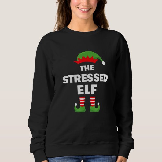 Der gestresste Elf Sweatshirt (Vorderseite)
