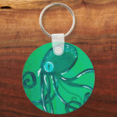 Der gestrichene Oktopus Schlüsselanhänger (Vorderseite)