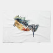 Der gestrichene Runner, Wasserfarbenwegläufer Geschirrtuch (Horizontal)
