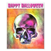 Der gestrichene Schädel. Gestalted Fotodruck (Vorne)