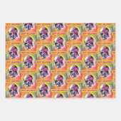 Der gestrichene Schädel. Gestalted Geschenkpapier Set (Vorderseite 3)