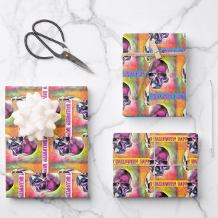Der gestrichene Schädel. Gestalted Geschenkpapier Set