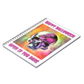 Der gestrichene Schädel. Gestalted Notizblock (Linke Seite)