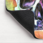 Der gestrichene Schädel. Personalisiert Mousepad (Ecke)