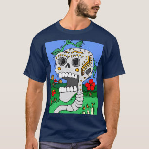 Der gestrichene Schädel zum Tag der Toten T-Shirt