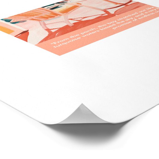 Der gestrichene Traum Poster (Ecke)