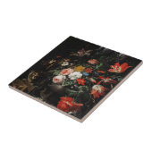 Der gestürzte Bouquet von Abraham Mignon Fliese (Seite)