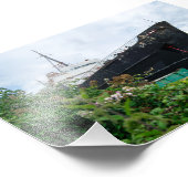 Der gestürzte TSS-Herzog von Lancaster Ship Fotodruck (Ecke)