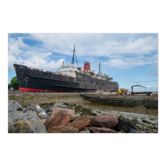 Der gestürzte TSS-Herzog von Lancaster Ship Poster (Vorderseite)