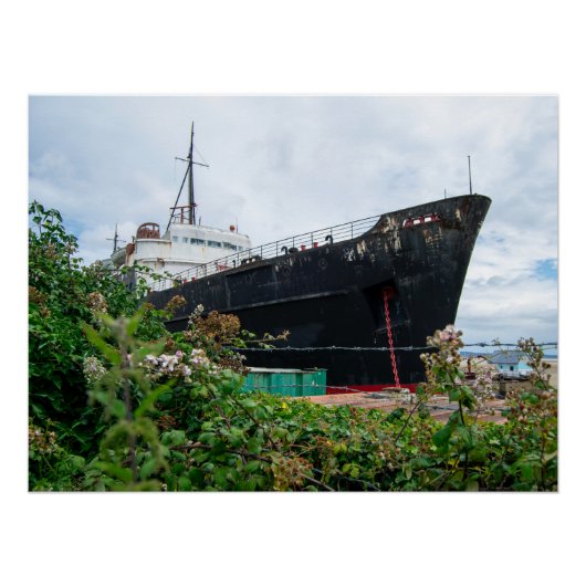 Der gestürzte TSS-Herzog von Lancaster Ship Poster (Vorderseite)