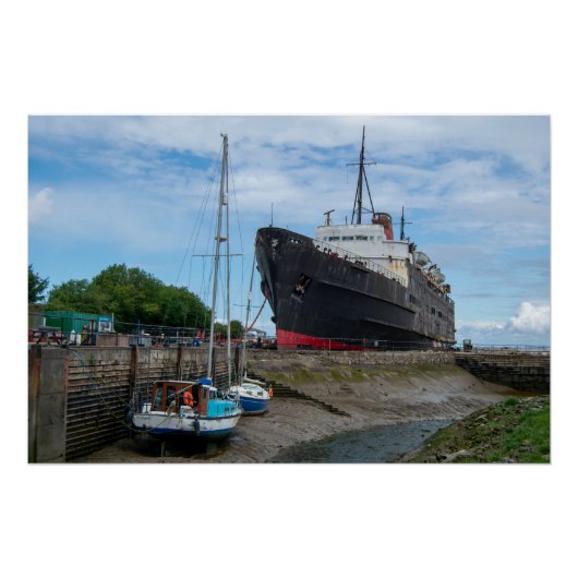 Der gestürzte TSS-Herzog von Lancaster Ship Poster (Vorderseite)