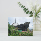 Der gestürzte TSS-Herzog von Lancaster Ship Postkarte (Stehend Vorderseite)