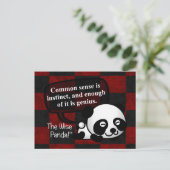 Der gesunde Menschenverstand macht dich zu einem G Postkarte (Stehend Vorderseite)