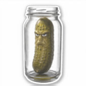 Der getickte Pickle Funny Decal Aufkleber (Vorderseite)