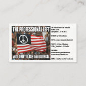 Der Getreidefeld-Widerstand - Website-Karten Visitenkarte (Rückseite)