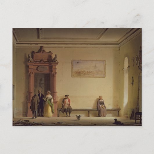 Der Gewartet Saal, 1857 Postkarte (Vorderseite)
