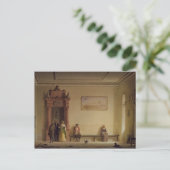 Der Gewartet Saal, 1857 Postkarte (Stehend Vorderseite)