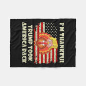 Der Gewinner, den ich bin dankbar, dass Trump gewo Fleecedecke (Vorderseite (Horizontal))