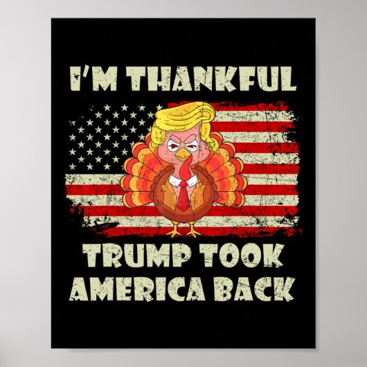Der Gewinner, den ich bin dankbar, dass Trump gewo Poster (Vorne)