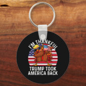 Der Gewinner, den ich bin dankbar, dass Trump gewo Schlüsselanhänger (Vorderseite)
