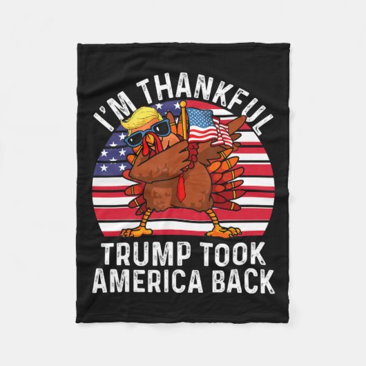 Der Gewinner, den ich bin dankbar, Trump gewann, h Fleecedecke (Vorderseite)