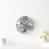 Der Gewinner des Pooh-Baumes - Kissen Runde Wanduhr (Zuhause)