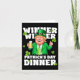 Der Gewinner feiert den St. Patrick's Day für Trum Karte