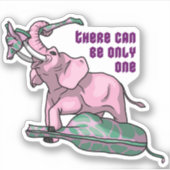 Der Gewinner nach Kopf Aufkleber (Vorderseite)