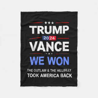 Der Gewinner Trump Vance Wir gewannen nahm sich vo Fleecedecke