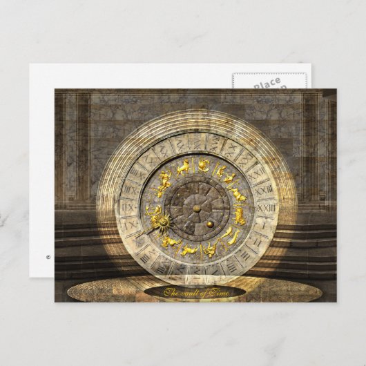 Der Gewölbe der Zeit Postkarte (Vorne/Hinten)