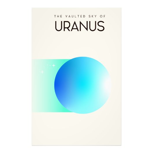 Der gewölbte Himmel des Uranus Fotodruck (Vorne)