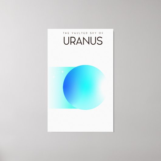 Der gewölbte Himmel des Uranus Leinwanddruck (Vorderseite)