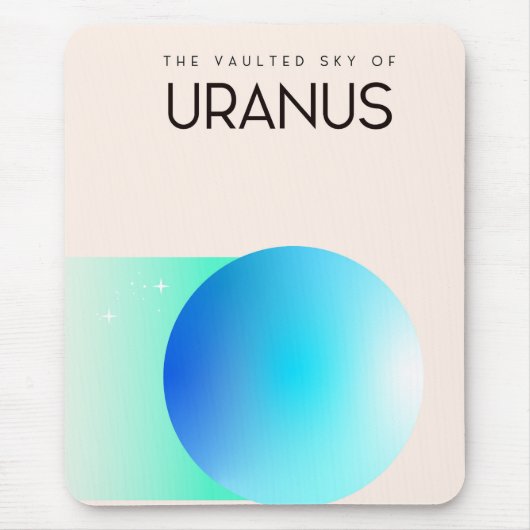 Der gewölbte Himmel des Uranus Mousepad (Vorne)