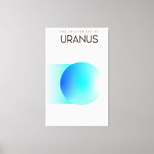 Der gewölbte Himmel von Uranus Leinwanddruck