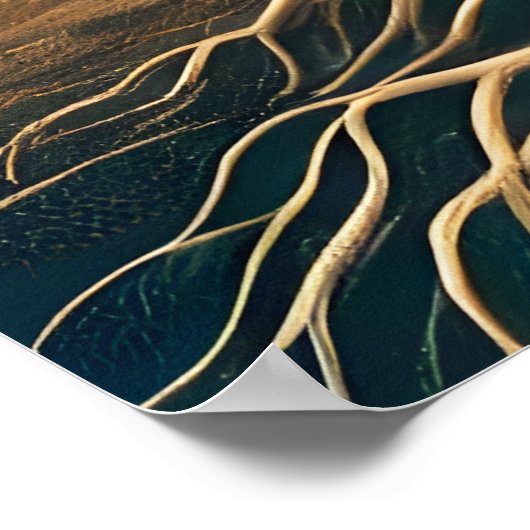 Der gewurzelte Wanderer - Eine Verbindung jenseits Poster (Ecke)