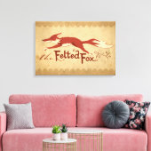 Der gezähmte Fuchs Leinwanddruck (Insitu (Wohnzimmer))