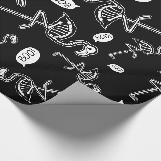 Der Ghost Flamingo Geschenkpapier (Ecke)