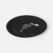 Der Ghost Flamingo Pappteller (Schrägansicht)