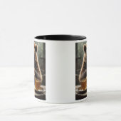 Der gierige Bär und sein Honigfestmahl. Tasse (Zentrum)