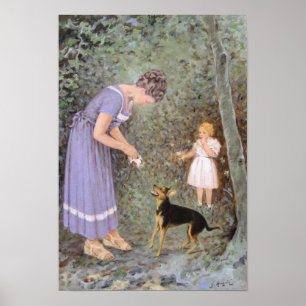 Der gierige kleine Hund von Guido Marzulli, Realis Poster