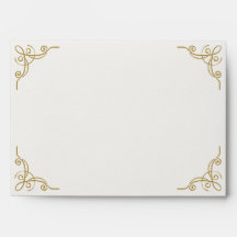 Der Gilded Garden Wedding Envelope