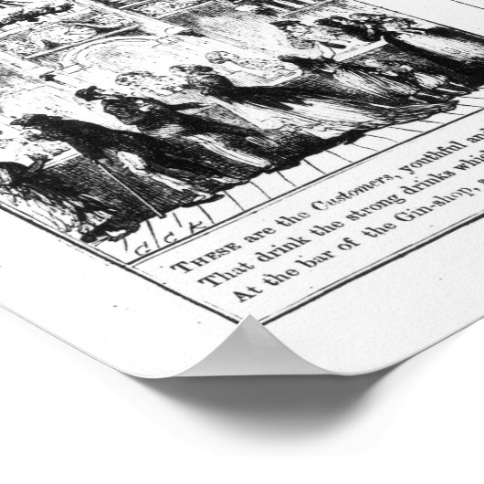 Der Gin Shop Poster (Ecke)